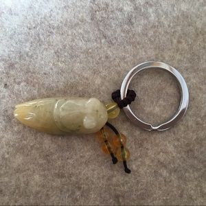 ❌SOLD❌Unique Oriental stone key chain